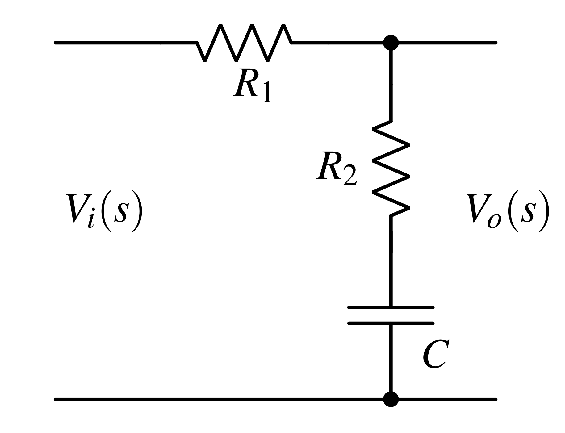 Simple Lag compensator circuit diagram