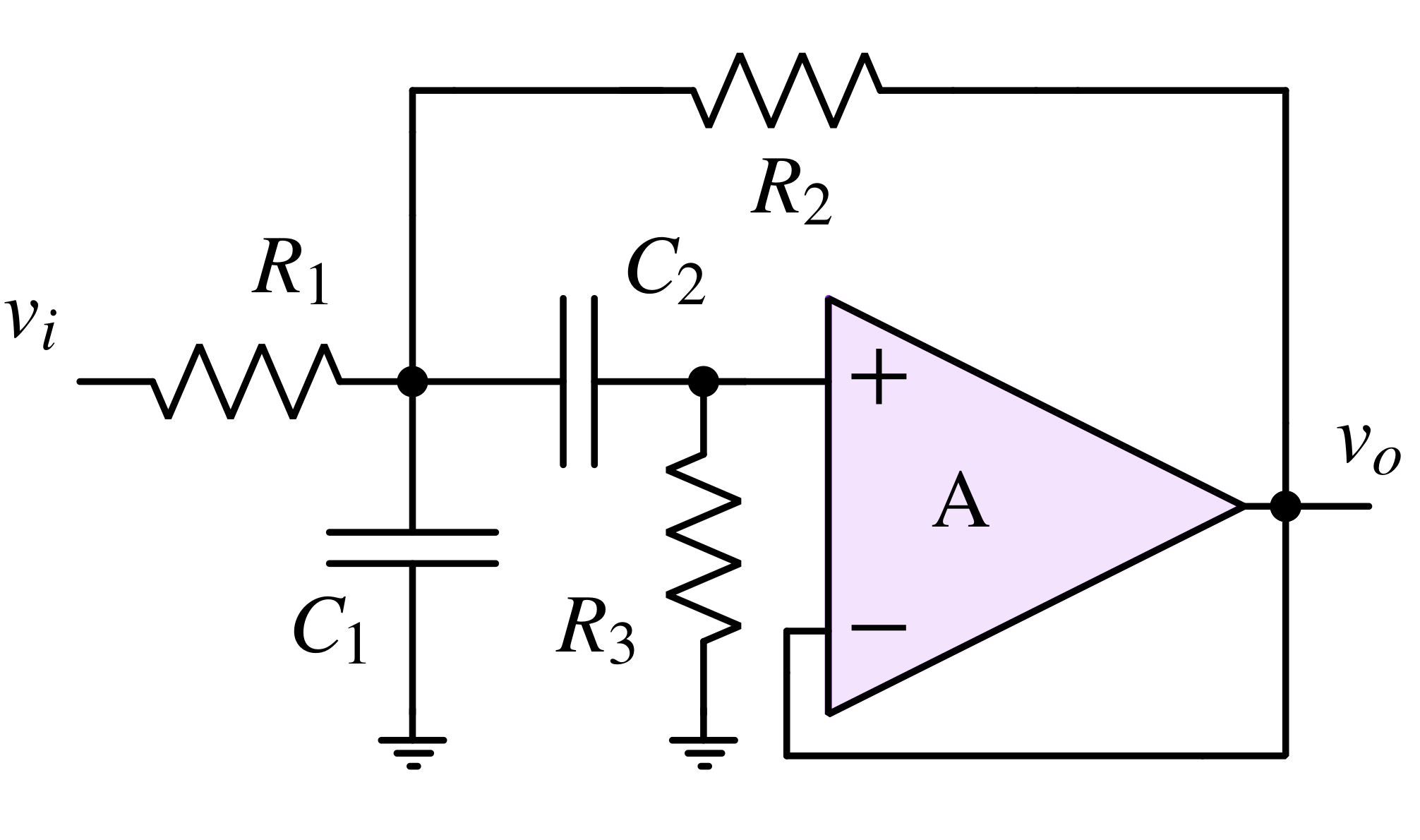 Sallen-Key band pass filter calculator
