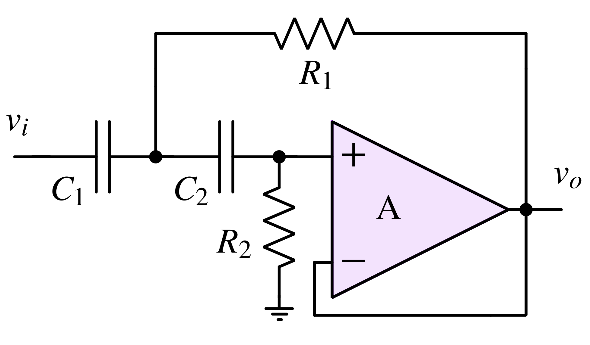Sallen-Key high pass filter calculator