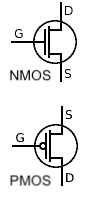 Digital circuits MOSFET symbol