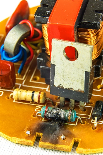 burnt resistor