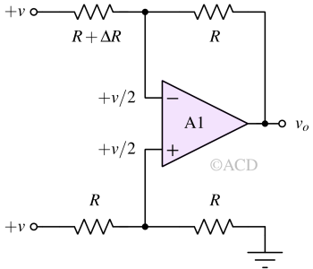 Difference amplifier with resistor mismatch