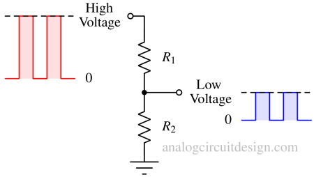 resistor divider level shifter