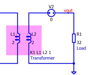 resistive loading of a transformer