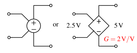 Dependent voltage source