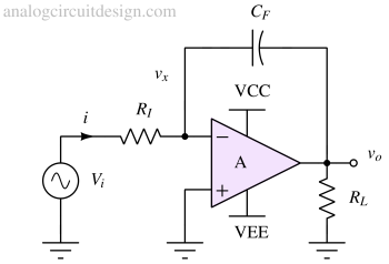 integrator circuit using opamp